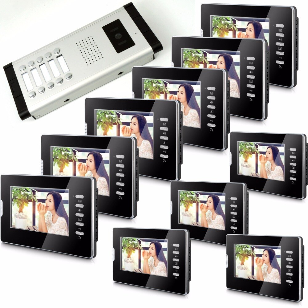 7 ġ TFT LCD       ǳ /7 Inch TFT  LCD  Monitor Wired Intercom Video Door Phone Indoor  Monitor
